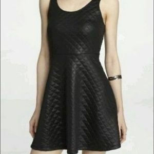 Express Quilted Skater Dress